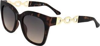 Guess Smoke Gradient Square Ladies Sunglasses GF00055 52B 53