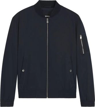 BOSS zip-up bomber jacket - Blue