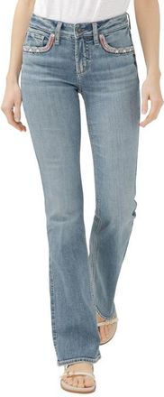Silver Jeans Co Suki Americana Curvy Mid Rise Bootcut Jeans in Freedom at Nordstrom, Size 30 X 31