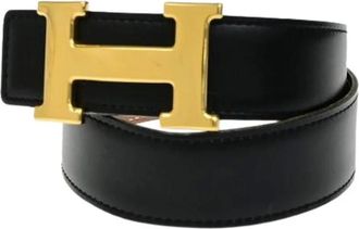 Herm&egrave;s Pre-owned Belts, female, Black, Size: ONE SIZE Pre-owned Constance reversible belt