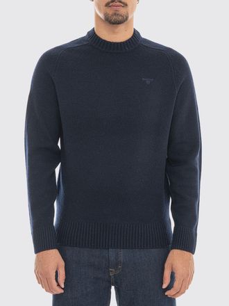 Barbour Maglia girocollo in lana con maniche lunghe e bordi a costine