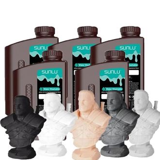 OEM Resina Para Impresi&oacute;n 3d, Alta Precisi&oacute;n, Bajo Olor, Lavable Con Agua 5mix