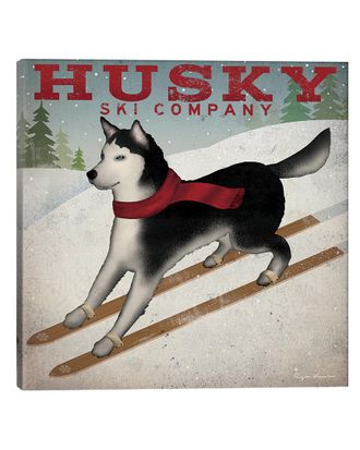 iCanvas Husky Ski Co. Canvas Art Print