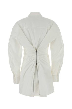 Alexander Wang Stretch Poplin Shirt Dress - White