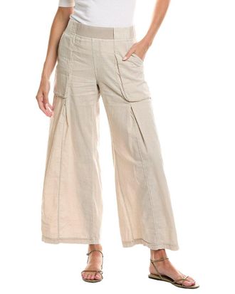 Xcvi Xcvi Charli Linen-Blend Wide Leg Pant