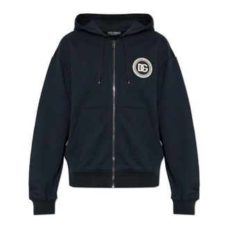 Dolce & Gabbana Zip-throughs, male, Blue, Size: S The Hoodie
