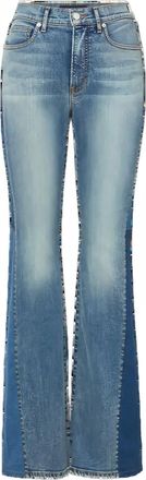 Veronica Beard Jeans Baverly con cuciture a contrasto - Blu