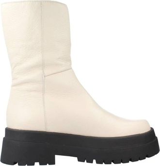 Yellow Stijlvolle Enkellaarzen - Dames - Enkellaarsjes - Beige - 37 EU - Schoenen