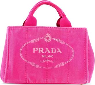 Prada Canapa canvas shopper - Roze