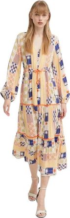 Never Fully Dressed Dames, Jurken, Veelkleurig, Maat: S Viscose