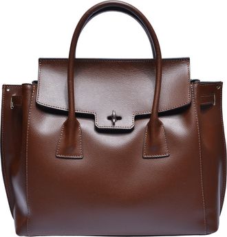 Luisa Vannini Bordeauxrood Rundleer Tas