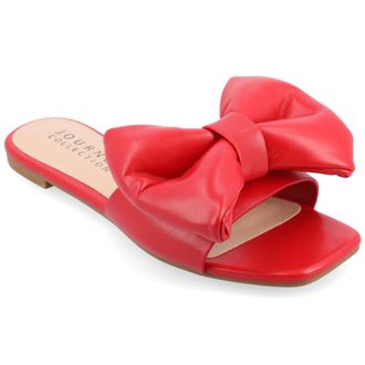 Journee Collection Women & apos;s Fayre Medium and Wide Width Flat Sandals