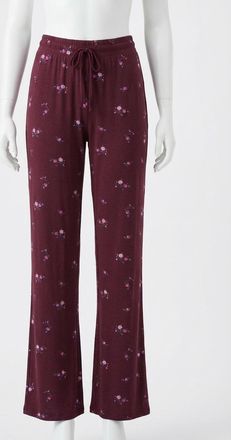 Z Supply Ditsy Lounge Pant In Merlot