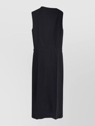 SOEUR organic cotton dress draped neckline back slit