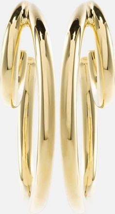 Jennifer Fisher Double Baby 10kt gold-plated hoop earrings