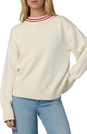 Joe's Benson Tipped Crewneck Sweater in Ecru at Nordstrom, Size X-Small