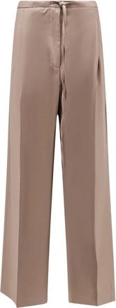 R&oacute;he Wijde broek - Dames - Wijde Broeken - Bruin - XS - Wol - Broeken