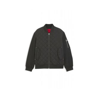 HUGO BOSS Jassen > Bomberjassen - Heren - Bomber jackets - Zwart - L - Jassen