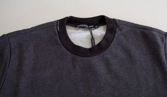 Dolce & Gabbana Womens Crew Neck Pullover Gray Viscose Nylon