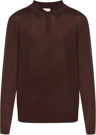 Paul Smith Maglione con colletto polo - Rosso