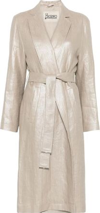 Herno Trench lamé - Oro
