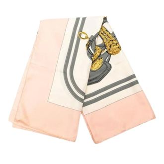 Herm&egrave;s Pre-owned Scarves, female, Pink, Size: ONE SIZE Pre-owned Brides de Gala Scarf