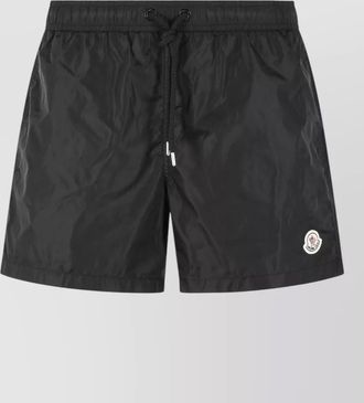 Moncler nylon swimsuit back pocket side pockets