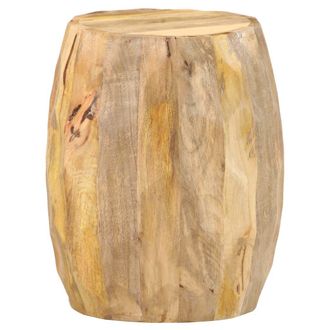 vidaXL Taburete En Forma De Tambor Madera Maciza De Mango Vidaxl