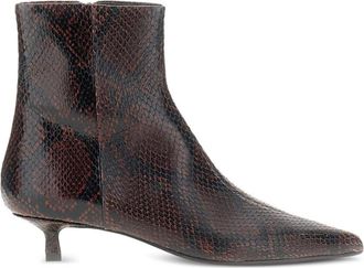 Aeyde Sofie Snake Print Calf Leather Port
