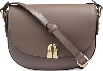 L.k. Bennett Jodie Oloid Leather Crossbody Bag in Taupe at Nordstrom