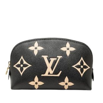 Louis Vuitton Pre-owned Monogram Empreinte Cosmetic Pouch - Dames - Pre-owned - Zwart - Maat: ONE Size Leer