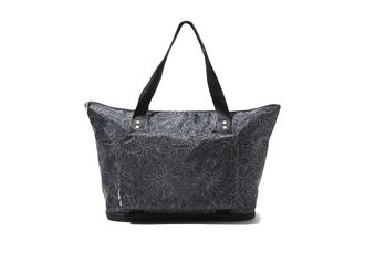 Baggallini Carryall Expandable Packable Tote Shoulder Handbags Midnight Blossom Print, Nylon