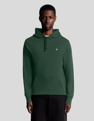 Lyle & Scott Lyle And Scott Mens Loopback Cotton Hoodie - Green - Size: 34