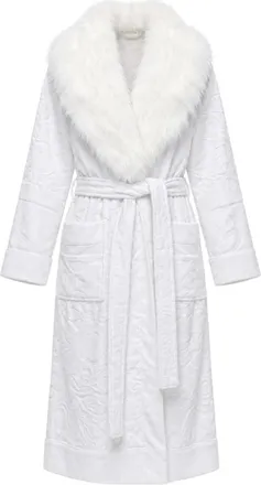 Dolce & Gabbana Bata de Algod&oacute;n - Nightwear & Lounge - Mujer - Blanco - S