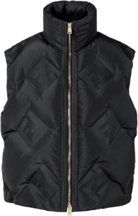 Fendi FF Technische Stoffen Bodywarmer - Dames - Bodywarmers - Zwart - M - Leer - Jassen