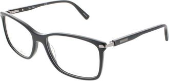 Pierre Cardin Mens Black Rectangular Eyeglass Frames PC61720DGN56