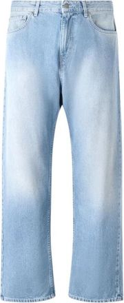 Roberto Cavalli Faded Detailing Denim Jeans - Heren - Regular Fit Jeans - Blauw - W30 - Denim - Jeans