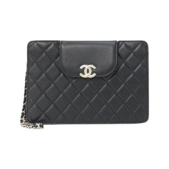Chanel Pre-owned Clutches, female, Black, Size: ONE SIZE Pre-owned Vintage Clutch