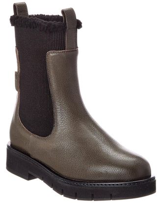 Ferragamo Rook F1 Leather Boot