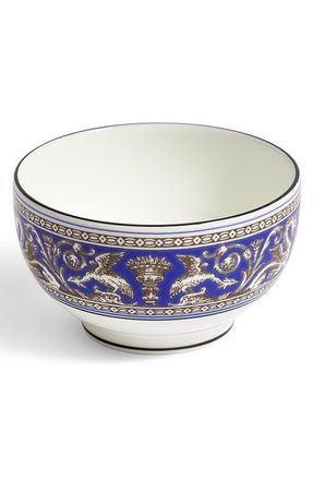 Wedgwood Florentine Bone China Rice Bowl in Marine at Nordstrom