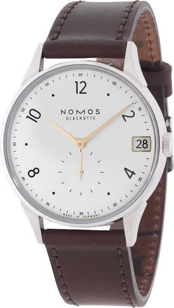 NOMOS Glash&uuml;tte Minimatik Hand Wind White Dial Mens Watch 1251