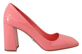 Prada Patent Leather Block Heel - Pink