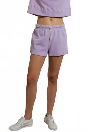 perfectwhitetee Layla French Terry Shorts In Ultraviolet