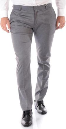 Daniele Alessandrini Jeans - Heren - Nette broeken - Grijs - L - Polyester - Broeken