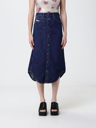 Diesel Gonna De-Ard-Long midi in denim