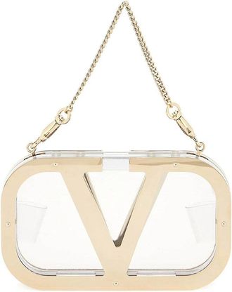 Valentino Logo-Plaque Clutch