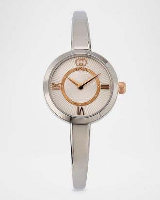 Gucci 24mm Model 2000 Watch on Hinged Bangle