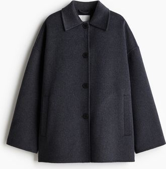 H&M Handgefertigte Jacke aus Wollmix - Grau