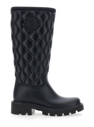 Moncler Black Logo Boots