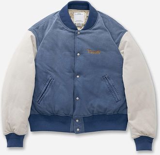 Visvim Men s Varsity Era Down Jacket Light Indigo